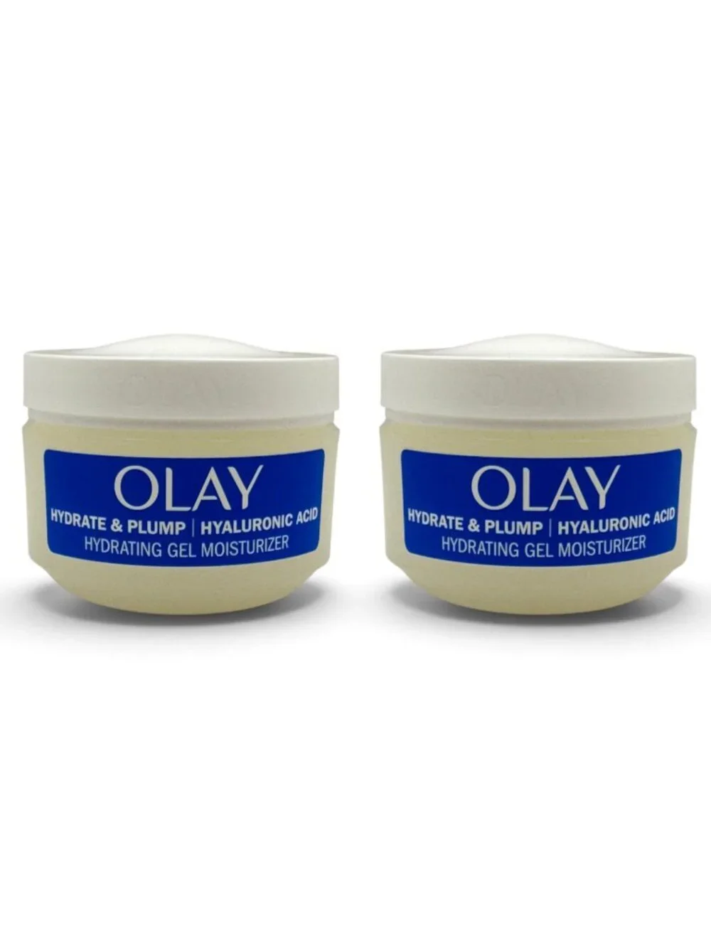 2 Pack Olay Hydrate & Plump Hyaluronic Acid Hydrating Gel Moisturizer 2 oz Each
